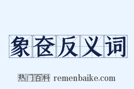 象奁反义词是什么意思的图片